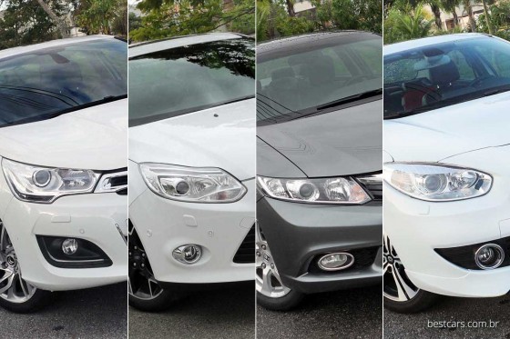 C4 Lounge vs. Focus vs. Civic vs. Fluence