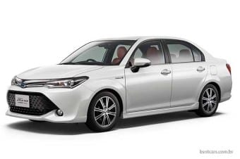 Esse é o Toyota Corolla do Japão, menor que o vendido nos outros principais mercados