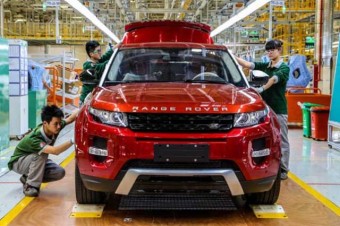 Fábrica da Land Rover na China; o país, que tinha 1,4% da produção mundial em 1999, chegou a 34% no ano passado