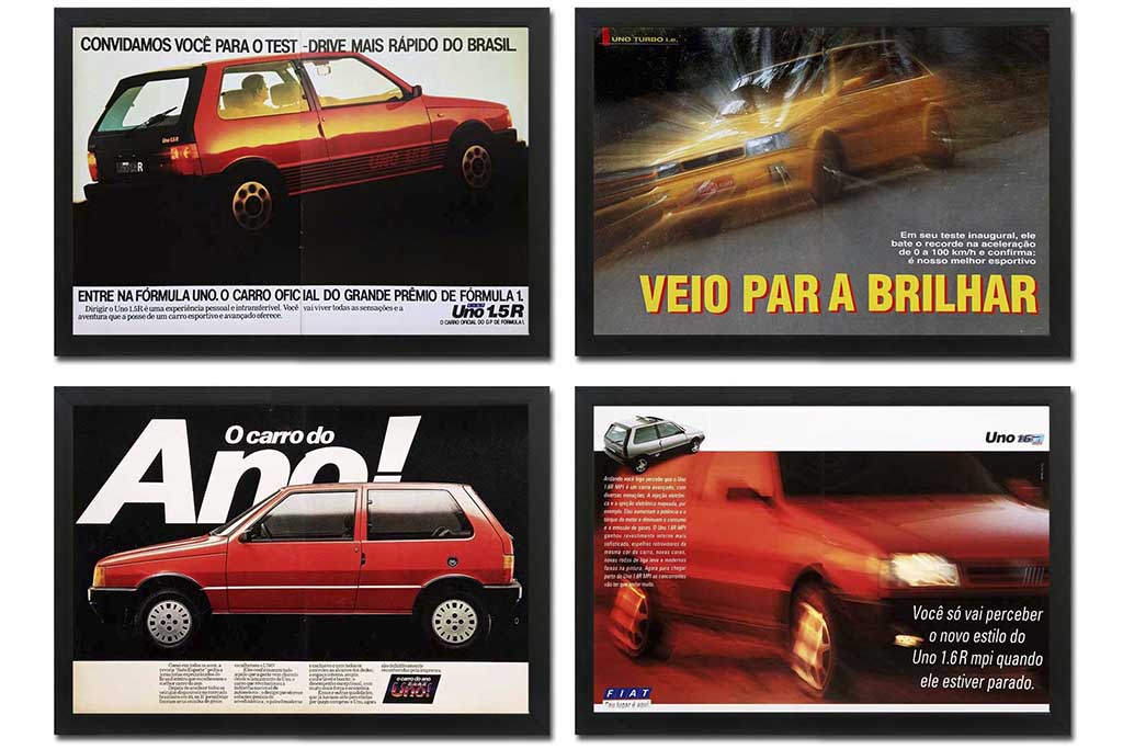 Fiat Uno: quadros com Turbo, 1.5R e outras versões que marcaram