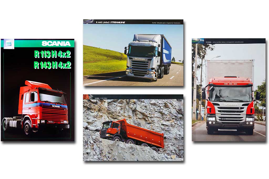 Scania: catálogos de caminhões de várias épocas