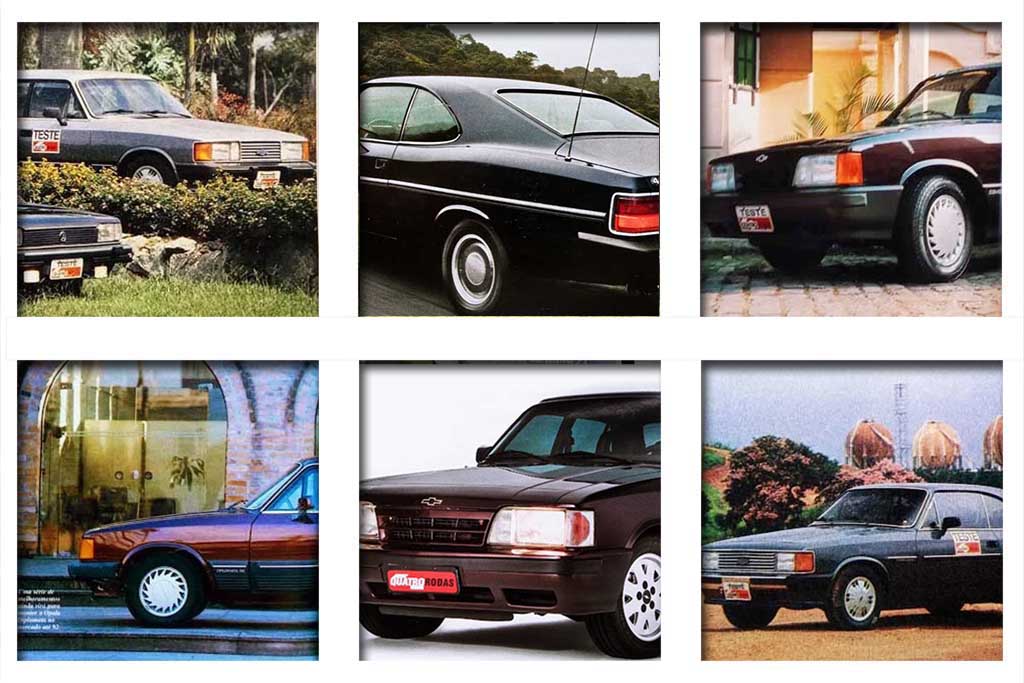 Chevrolet Opala: revistas com cupês e sedãs de 1985 a 1992