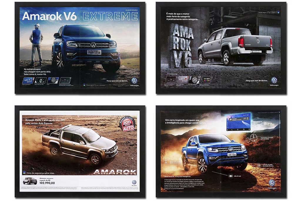 VW Amarok: quadros decorativos com a V6 e outras versões