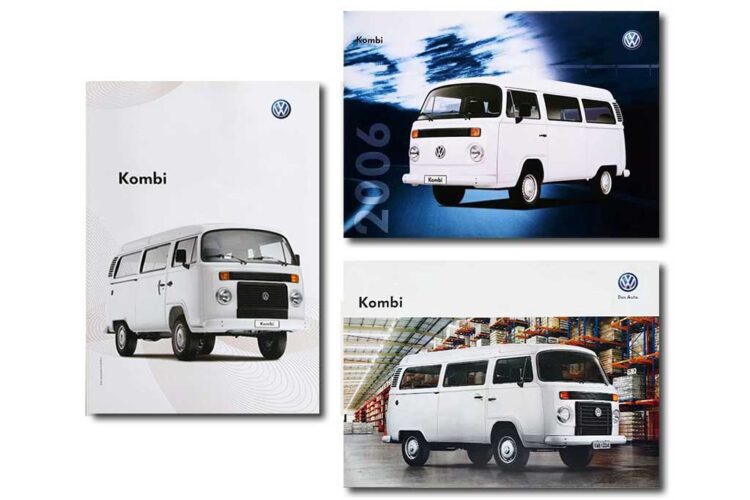 Kombi: catálogos de três anos da “velha senhora” da VW