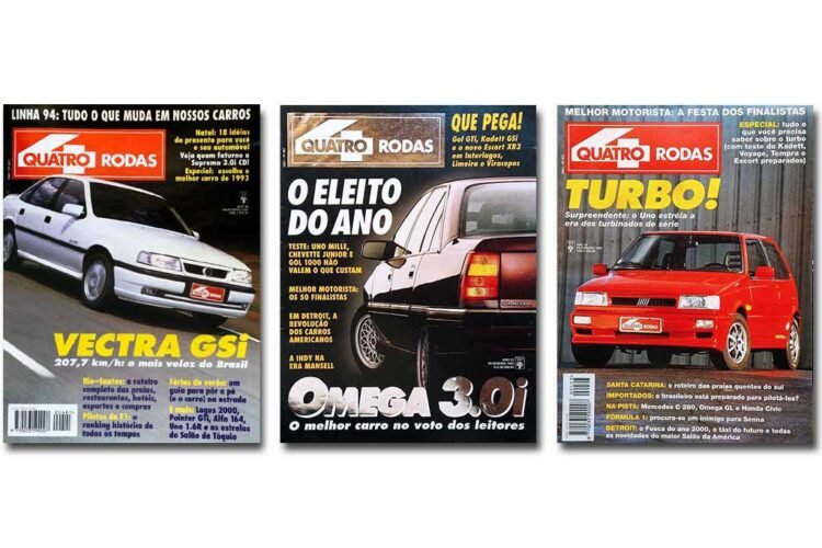 Quatro Rodas 1990 a 1994: Omega, XR3, Uno Turbo, os importados