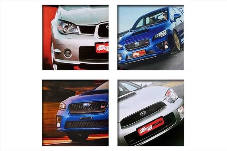 Subaru: revistas com os esportivos Impreza WRX e STI