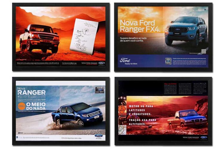 Ford Ranger: quadros com 25 anos de história da picape